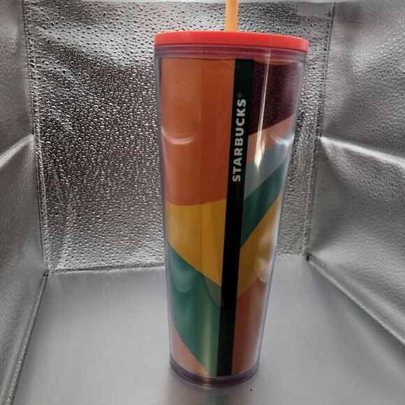 NWT! Starbucks 2020 Pride Rainbow Siren 24oz Venti Plastic Tumbler - Picture 4 of 4